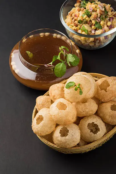 Traditional Gol Gappe at Dillon'z Sweet & Bakery in Edmonton